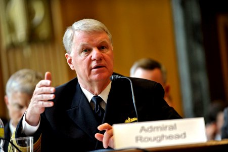 US Navy 090602-N-8273J-033 Chief of Naval Operations (CNO) Adm. Gary Roughead appears before the Senate Appropriations Committee for Defense
