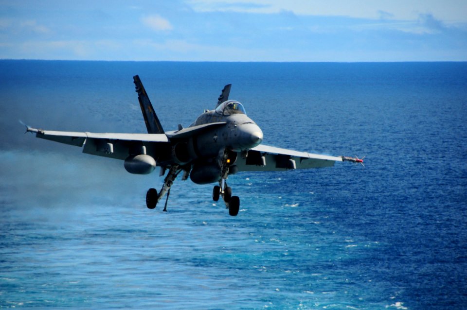US Navy 090603-N-3946H-074 An F-A-18 Hornet assigned to the