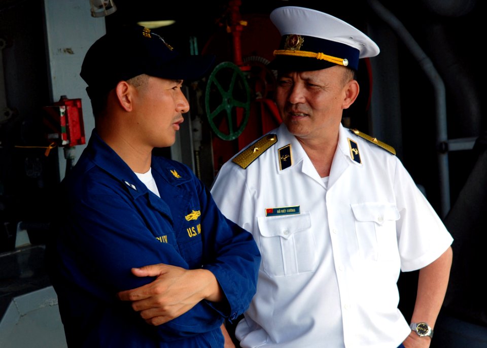 US Navy 090611-N-5207L-183 Vietnamese People's Navy Rear Adm. Do Viet Cuong, one of three observers