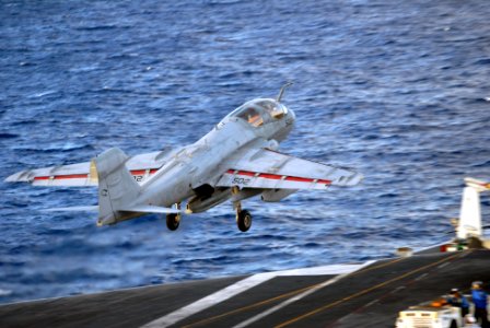 US Navy 090615-N-9132C-186 An EA-6B Prowler launches from the aircraft carrier USS Ronald Reagan (CVN 76)