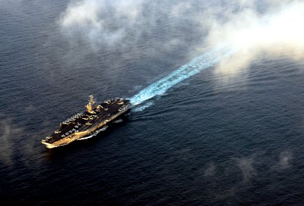 US Navy 090619-N-9928E-426 The aircraft carrier USS John C. Stennis (CVN 74) is underway off the coast of Alaska