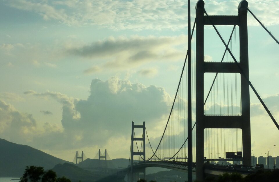 Bridge hong kong suspension bridge