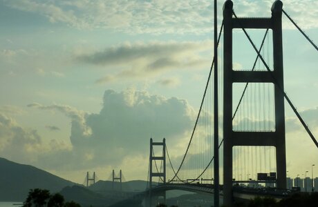Bridge hong kong suspension bridge