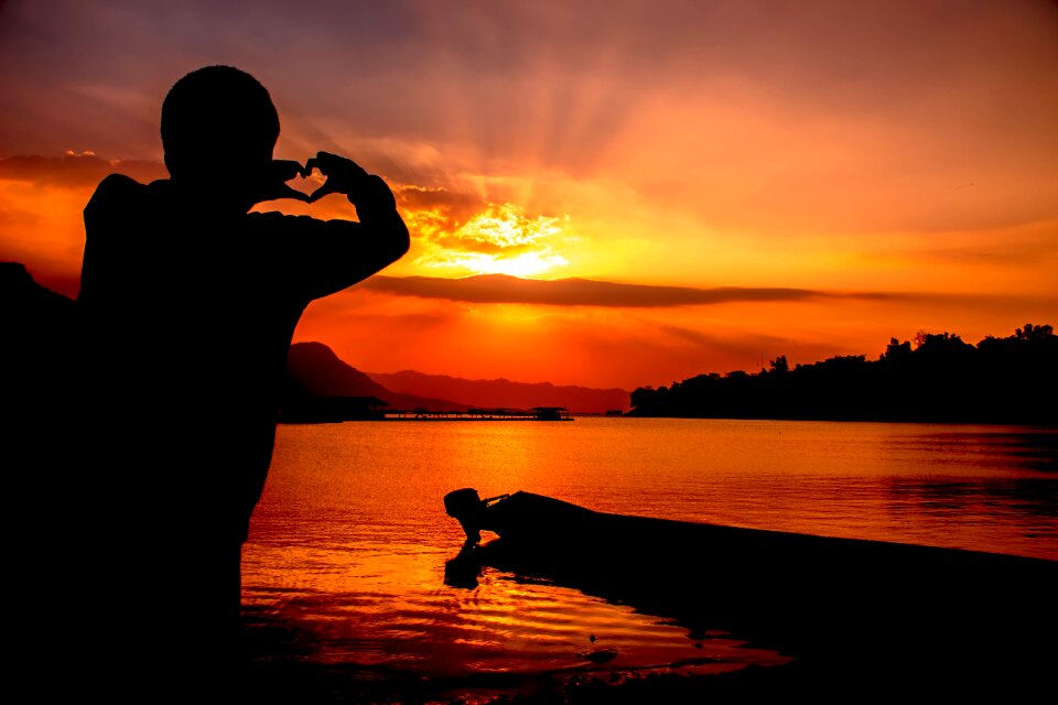 Sunset reservoir jatiluhur