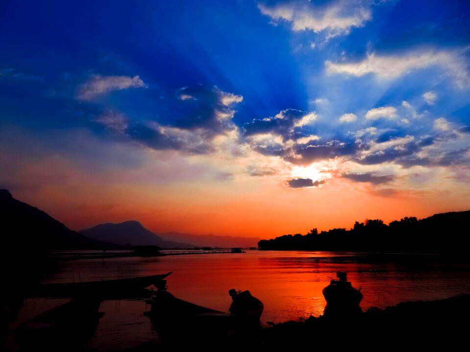 Sunset reservoir jatiluhur