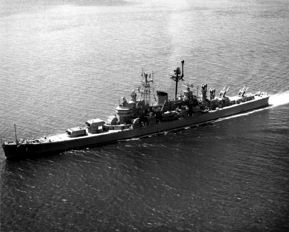 USS Boston (CAG-1) underway in June 1965 (L45-33.02.01)