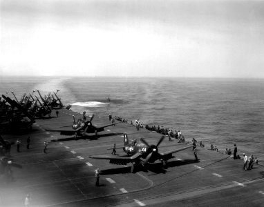 USS Boxer (CV-21) flight deck 1951