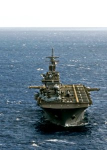 US Navy 090710-N-9950J-661 The amphibious assault ship USS Essex (LHD 2) is underway during force integrated training in preparation for exercise Talisman Saber 2009