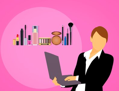 Selling business woman online photo