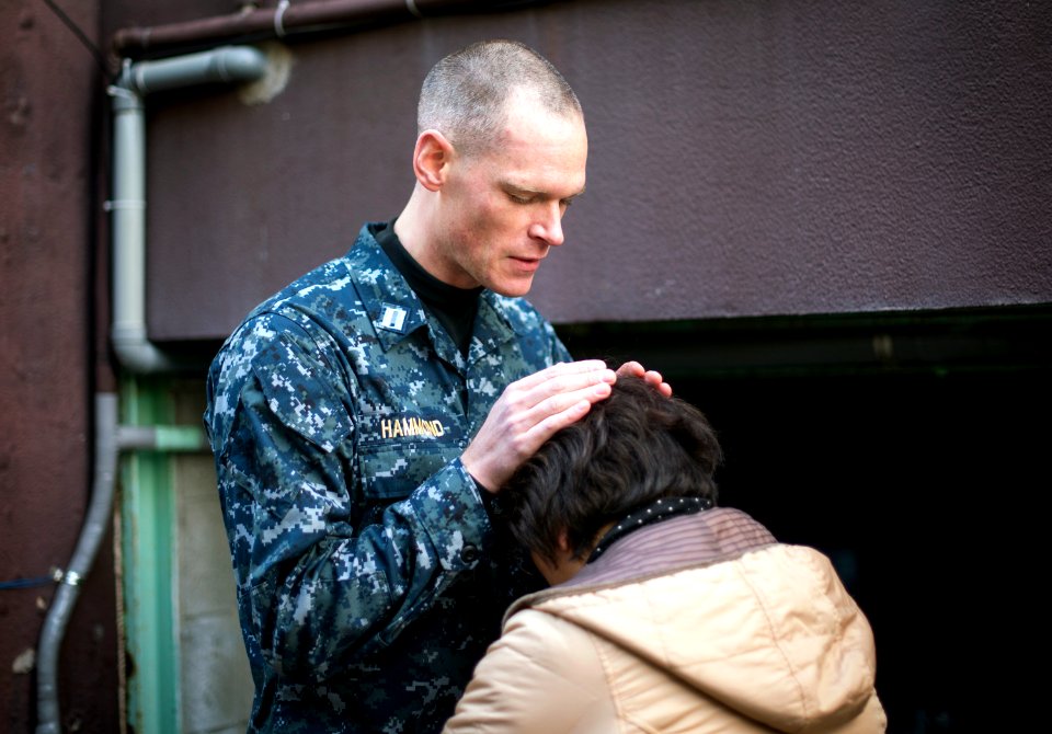 USS Bonhomme Richard (LHD 6) Sailors participate in a Food Drive 170123-N-WF272-041