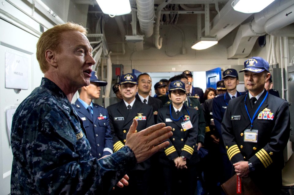 USS Bonhomme Richard (LHD 6) Japan Self-Defense Force Joint Staff College Tour 161208-N-AY934-103