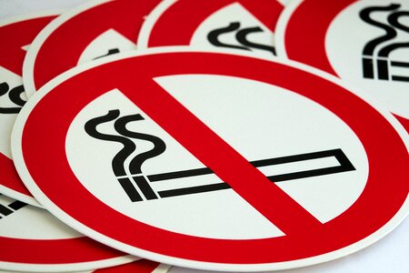 Prohibitory smoking ban unhealthy photo