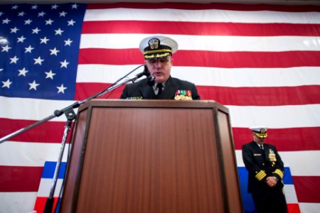 USS Bonhomme Richard (LHD 6) PHIBRON 11 Change of Command 170109-N-TH560-424