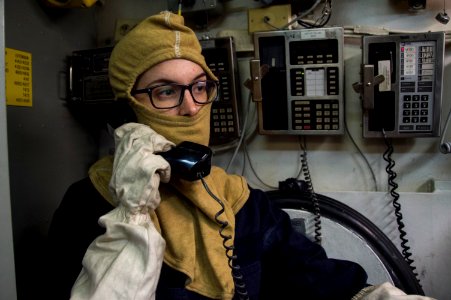 USS Bonhomme Richard (LHD 6) General Quarters Drill 161205-N-AY934-021