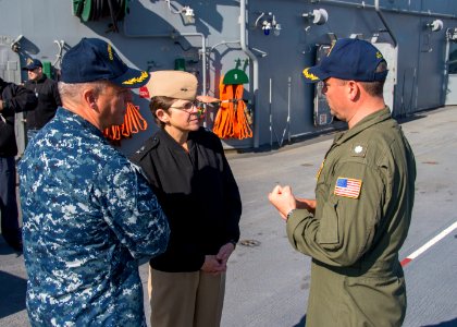 USS Bonhomme Richard (LHD 6) Chief of Chaplains Tour 161129-N-TH560-151
