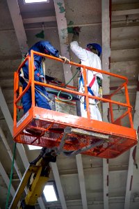 USS Bonhomme Richard (LHD 6) Hangar Bay Maintenance 161117-N-TH560-031