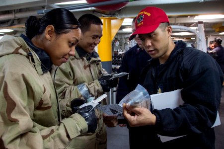 USS Bonhomme Richard (LHD 6) Cahemical, Biological, Radiological Drill 161130-N-AY934-012