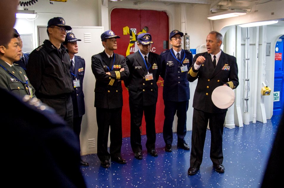 USS Bonhomme Richard (LHD 6) Japan Self-Defense Force Joint Staff College Tour 161208-N-AY934-083