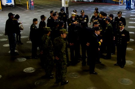 USS Bonhomme Richard (LHD 6) Japan Self-Defense Force Joint Staff College Tour 161208-N-AY934-123