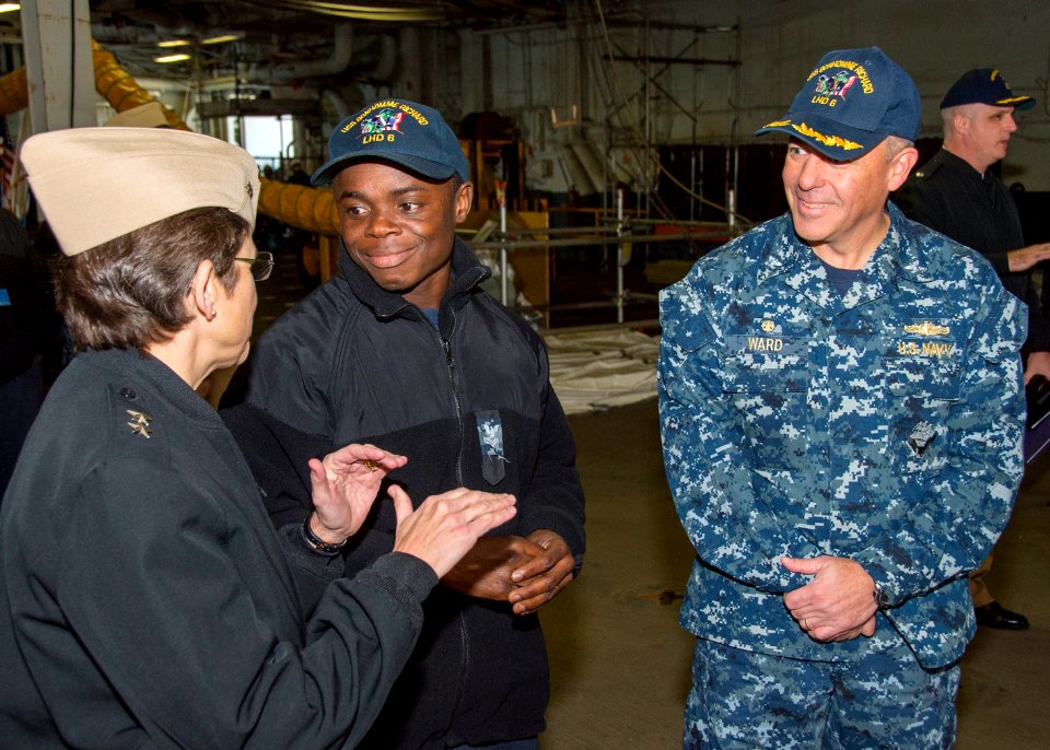 USS Bonhomme Richard (LHD 6) Chief of Chaplains Tour 161129-N-TH560-196