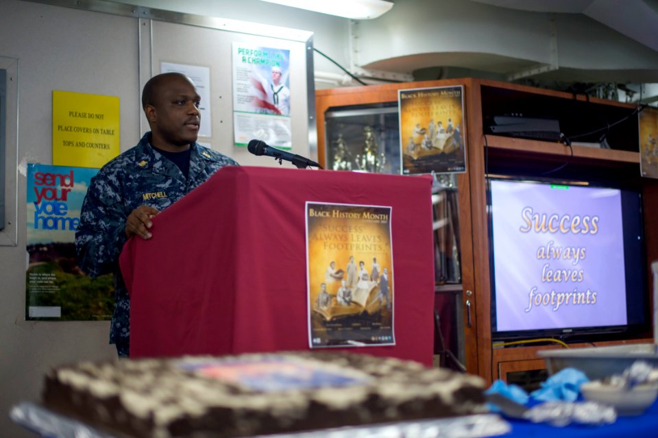 USS Bonhomme Richard (LHD 6) African American-Black History Month Celebration 170217-N-TH560-221