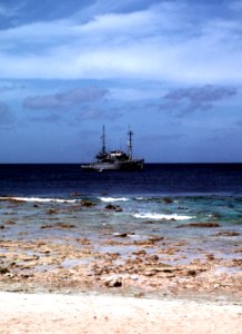 USS Bolster (ARS-38) off Jabat Island, Marshall Islands, on 1 March 1983 (6383707)