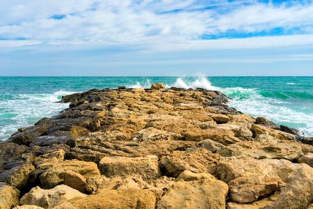 Beach nature stone