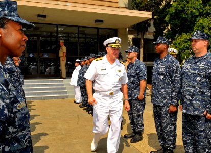 US Navy 090724-N-8273J-267 Chief of Naval Operations (CNO) Adm. Gary Roughead departs Naval Air Station Oceana headquarters after meeting with senior leadership