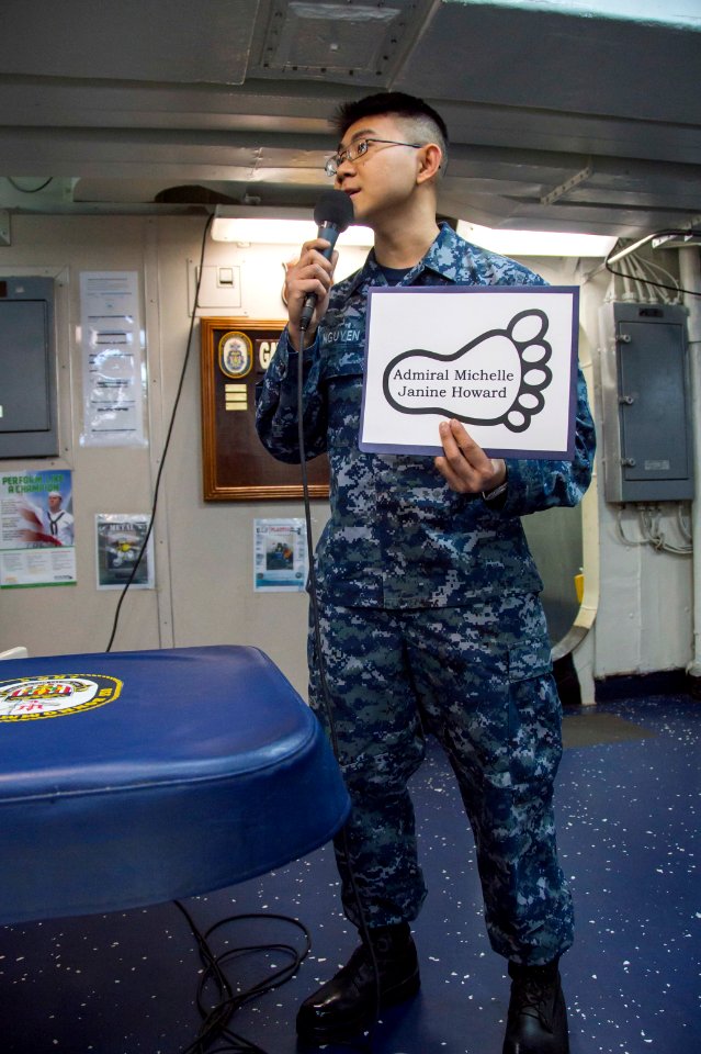 USS Bonhomme Richard (LHD 6) African American-Black History Month Celebration 170217-N-TH560-100