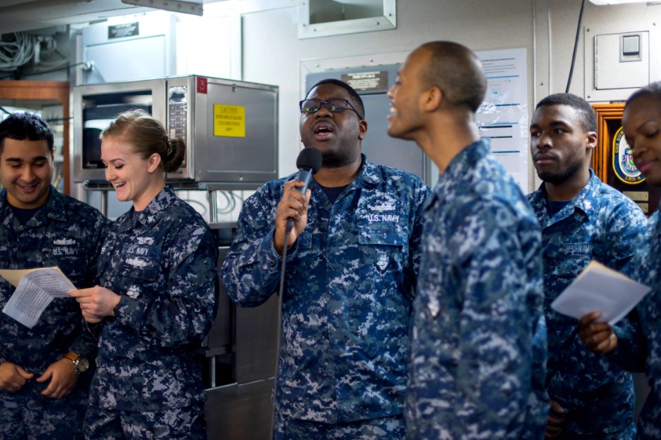 USS Bonhomme Richard (LHD 6) African American-Black History Month Celebration 170217-N-TH560-185