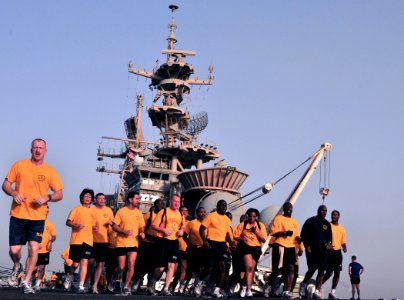 US Navy 090803-N-9740S-009 Chief petty officers aboard the multi-purpose amphibious assault ship USS Bataan (LHD 5) photo