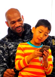 USS Blue Ridge Sailors visit Shunkouen Spring Bright Garden Orphanage 141220-N-KG618-551