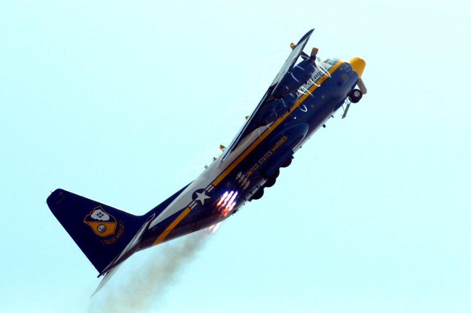 US Navy 090808-N-6220J-009 Fat Albert, the U.S. Navy flight demonstration team, the Blue Angel's C-130,