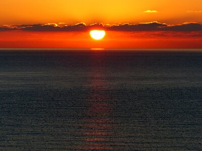 Spain sunrise sea sunrise landscape photo