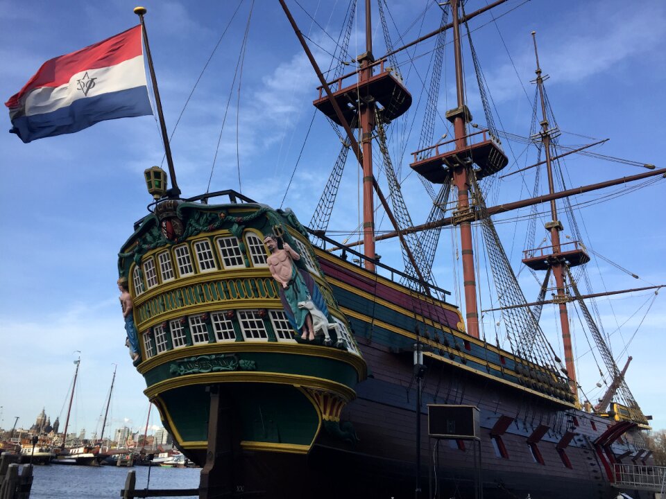 Ship amsterdam flag seafaring