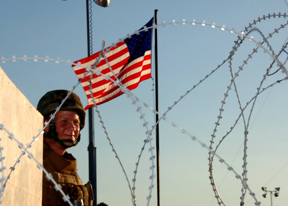 US Navy 090822-N-8816D-110 Chief Builder Brian Howard, quality control chief for Naval Mobile Construction Battalion (NMCB) 133, observes a mass casualty drill during a field training exercise at Camp Shelby, Miss
