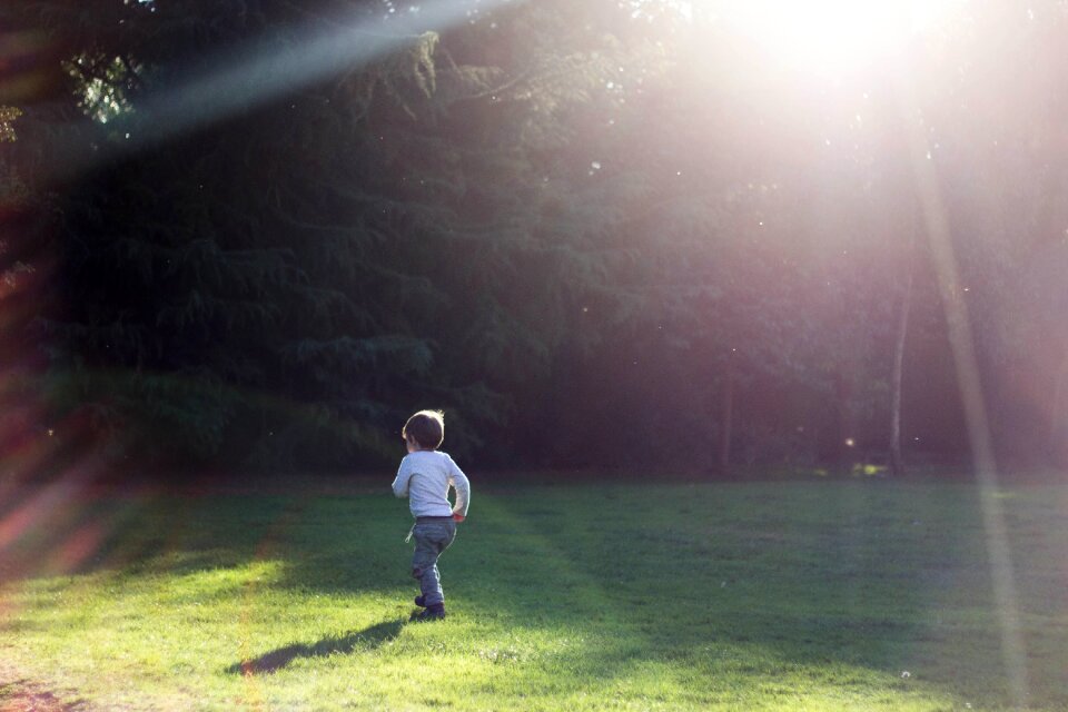 Child garden field