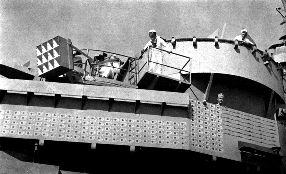 USS Bennington (CV-20) scoreboard, circa in August 1945