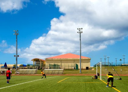 USS Benfold soccer match 160312-N-GW139-034
