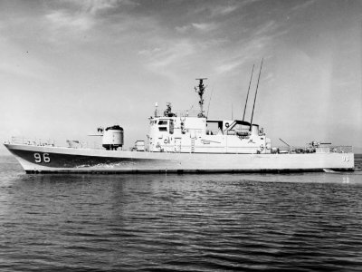 USS Benicia (PG-96) underway on 17 April 1970