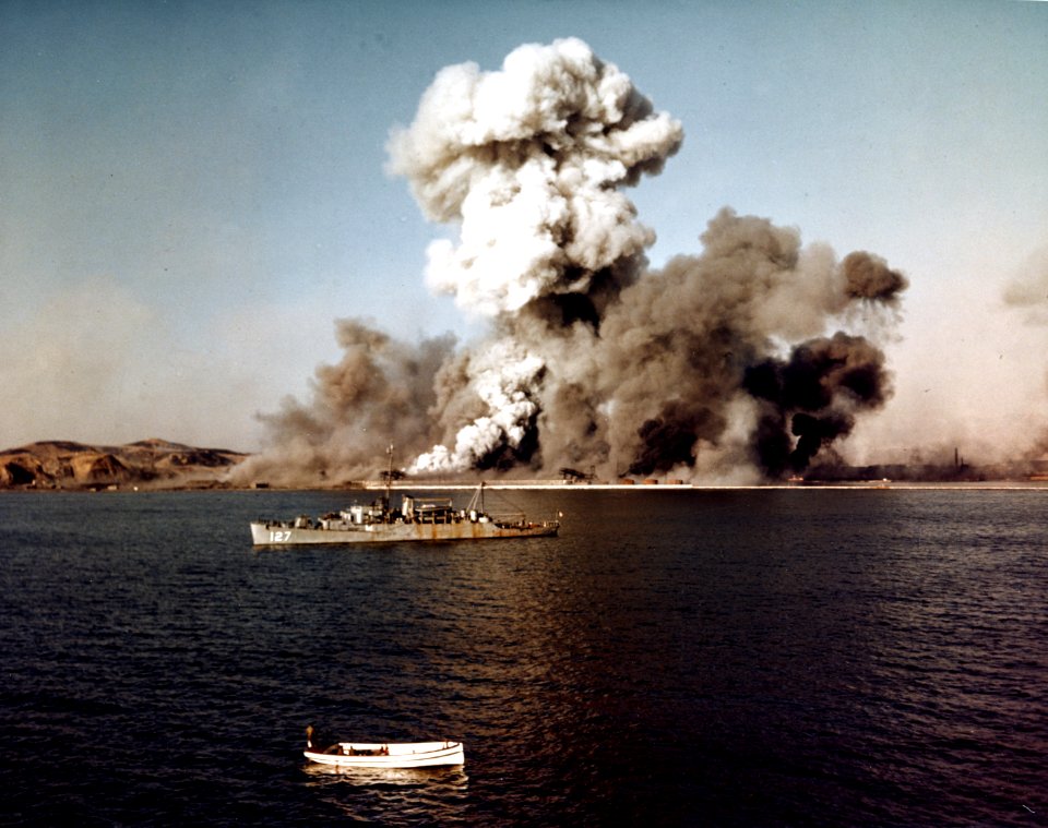 USS Begor (APD-127) off Hungnam on 24 December 1950 (80-G-K-11771)