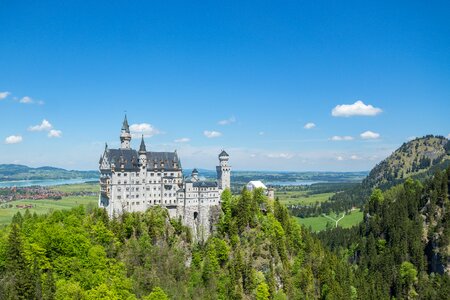 Palace sky neuschwanstein castle photo