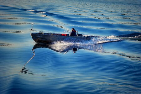 Boat lake water sports photo