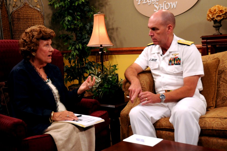 US Navy 091007-N-6220J-006 Rear Adm. Bill Goodwin, Assistant Chief of Naval Operations for the Next Generation Enterprise Network, is guest on
