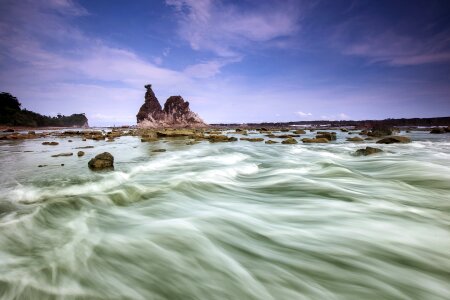 Ripples rock formation photo