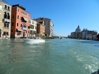 Italy channel boat