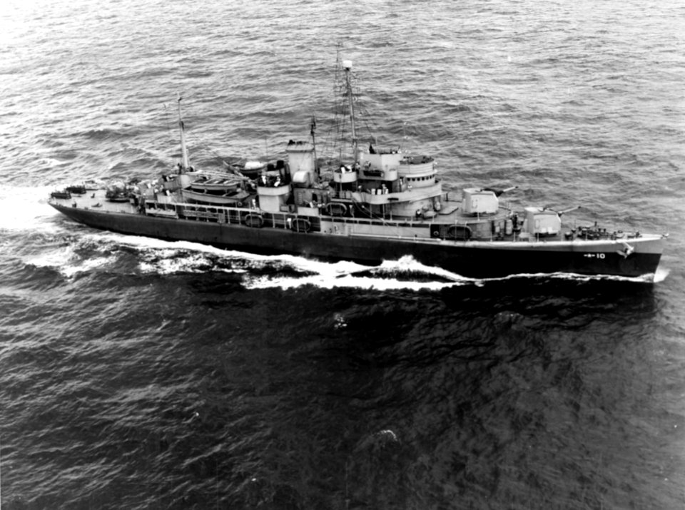 USS Barnegat (AVP-10) underway off the coast of Brazil on 4 April 1944 (80-G-361055)