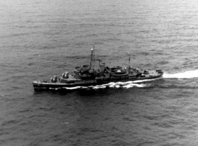 USS Barnegat (AVP-10) underway off the coast of Brazil, 4 April 1944 (80-G-361056)
