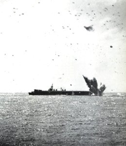 USS Bataan (CVL-29) under attack in March 1945