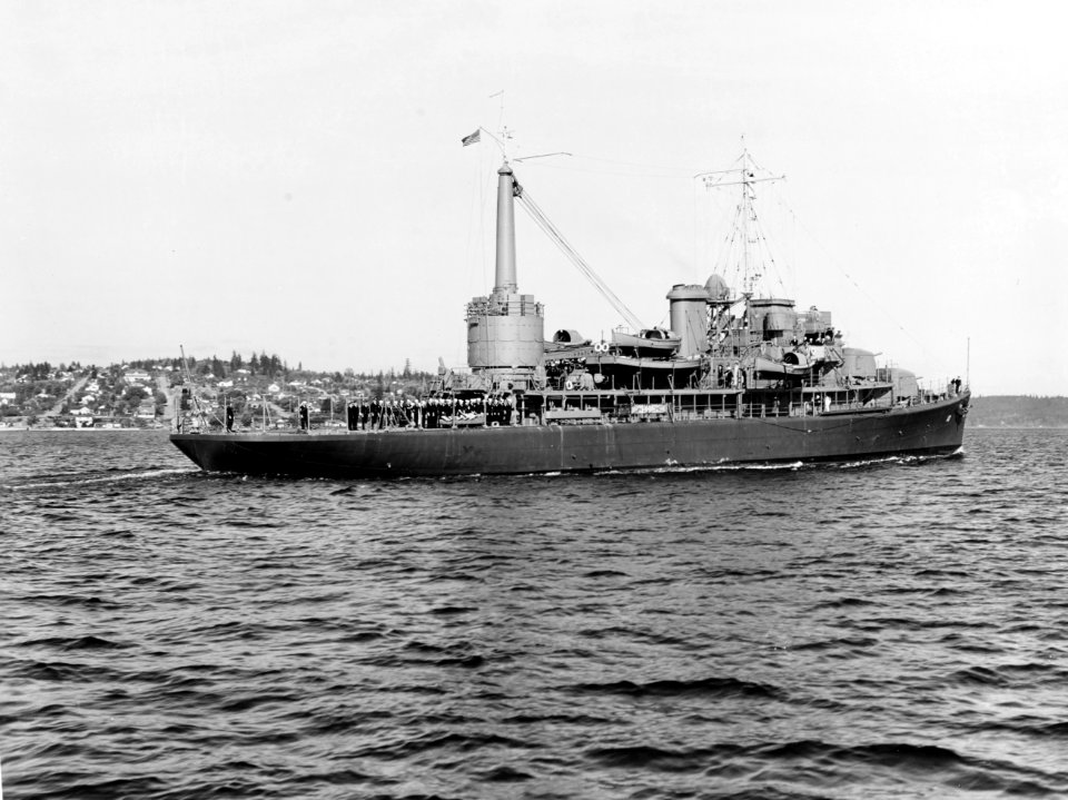 USS Barnegat (AVP-10) underway in Puget Sound, Washington (USA), 14 October 1941 (19-N-26458)
